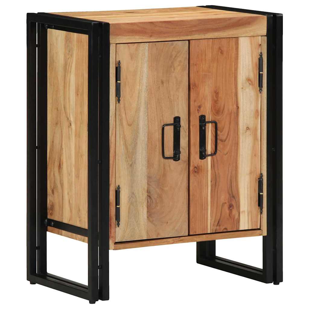 Schuhschrank Akazie Massivholz Braun