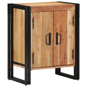 Schuhschrank Akazie Massivholz Braun