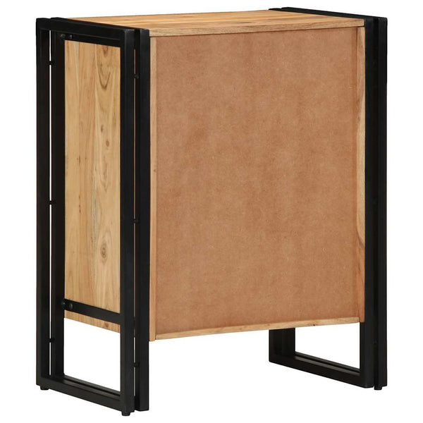 Schuhschrank Akazie Massivholz Braun
