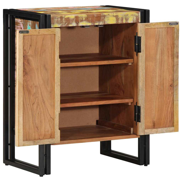 Mehrfarbiger Schuhschrank aus Massivholz