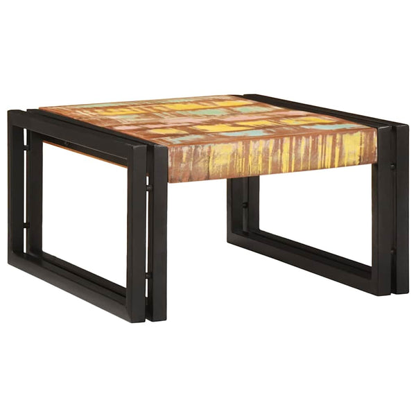 Mehrfarbiges Badregal aus Altholz 60x50x23 cm