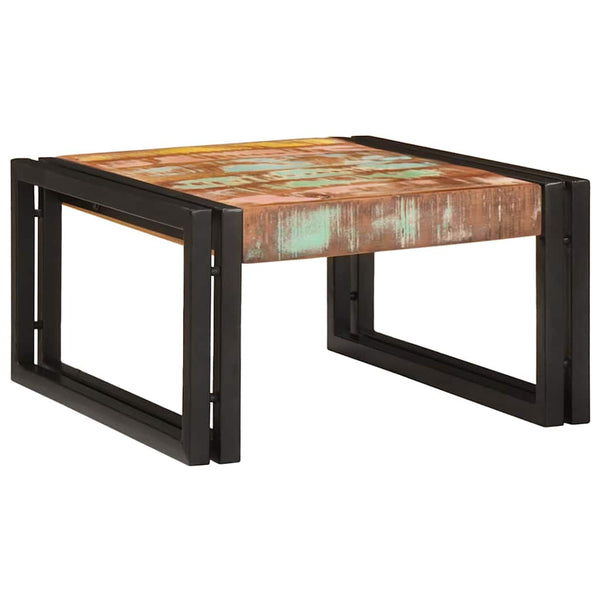 Mehrfarbiges Badregal aus Altholz 60x50x23 cm