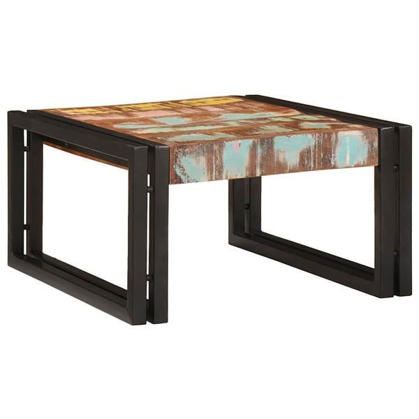 Mehrfarbiges Badregal aus Altholz 60x50x23 cm