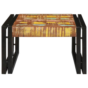 Mehrfarbiges Badregal aus Altholz 60x50x23 cm