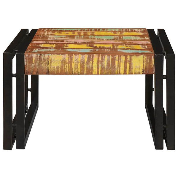 Mehrfarbiges Badregal aus Altholz 60x50x23 cm