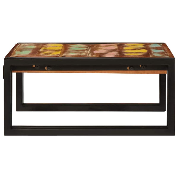 Mehrfarbiges Badregal aus Altholz 60x50x23 cm