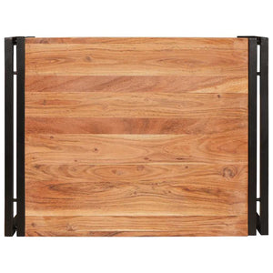 Badregal Braun Akazie Massivholz 65x50x23cm