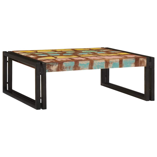 Mehrfarbiges Badregal aus Altholz 65x50x23 cm