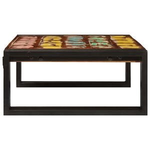 Mehrfarbiges Badregal aus Altholz 65x50x23 cm