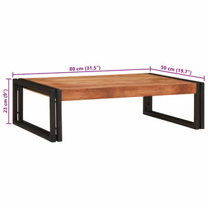 Badregal Akazie Massivholz 80x50 cm