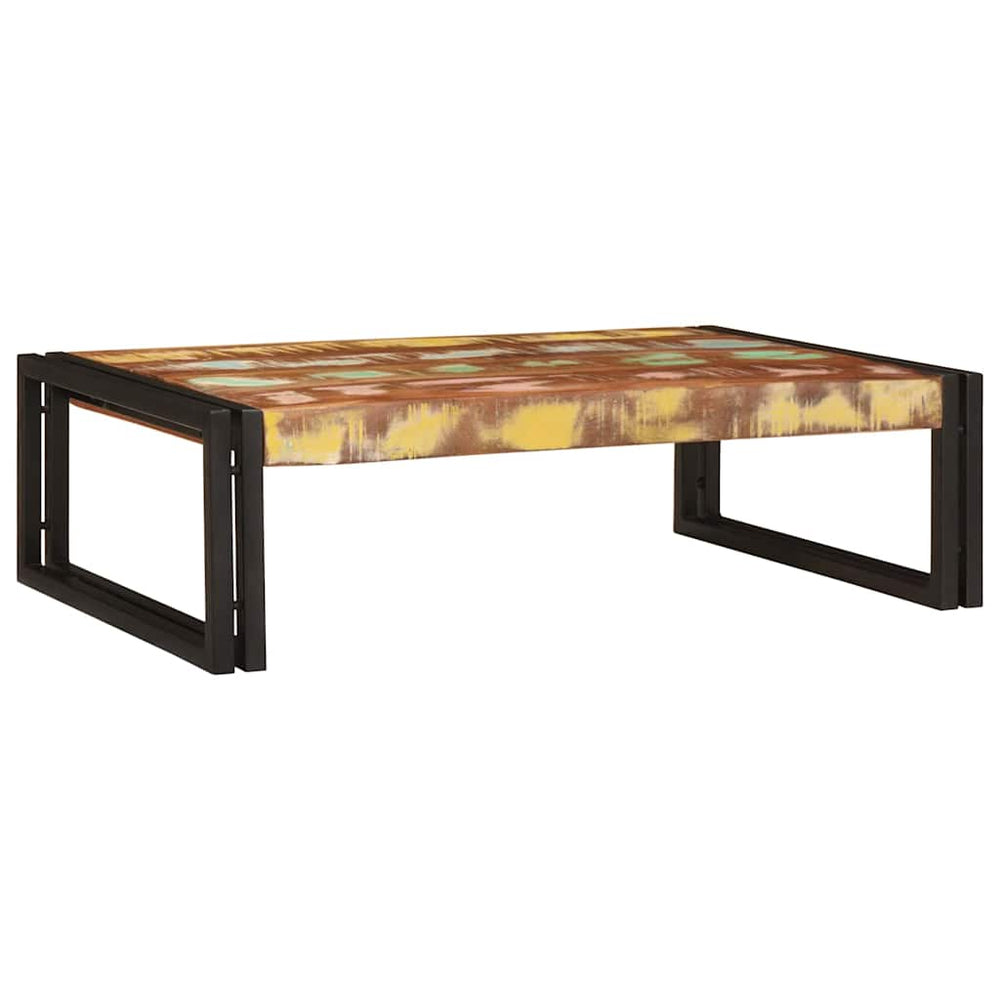 Mehrfarbiges Badregal aus Altholz 80x50x23 cm