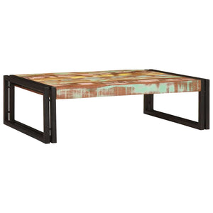 Mehrfarbiges Badregal aus Altholz 80x50x23 cm