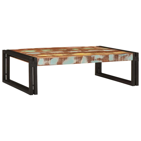 Mehrfarbiges Badregal aus Altholz 80x50x23 cm