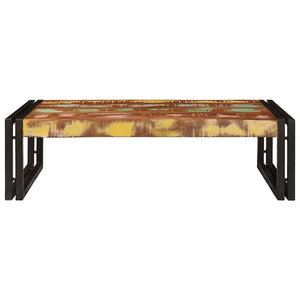 Mehrfarbiges Badregal aus Altholz 80x50x23 cm