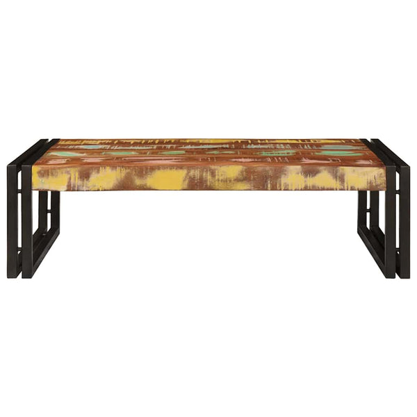 Mehrfarbiges Badregal aus Altholz 80x50x23 cm