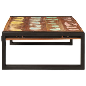 Mehrfarbiges Badregal aus Altholz 80x50x23 cm