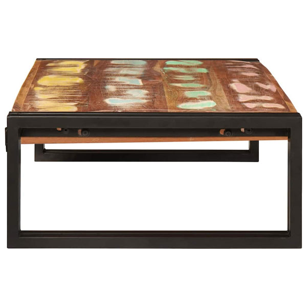 Mehrfarbiges Badregal aus Altholz 80x50x23 cm