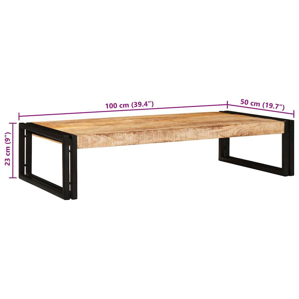 Badregal Braun Mangoholz 100x50 cm