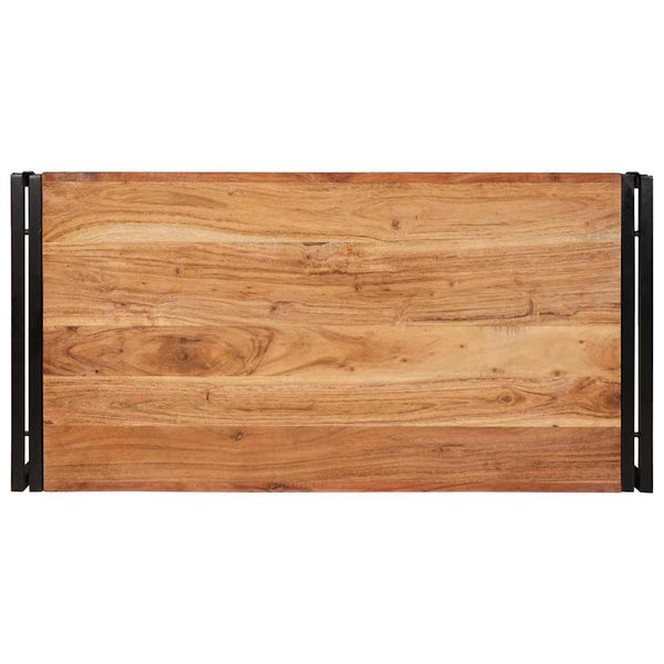 Badregal Braun Akazie Massivholz 100x50x23cm