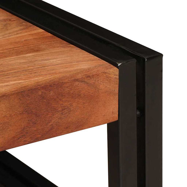 Badregal Braun Akazie Massivholz 120cm
