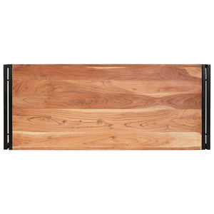 Badregal Braun Akazie Massivholz 120cm