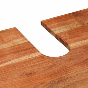 Waschtischunterschrank Braun Akazie Massivholz 71 cm