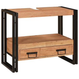 Waschtischunterschrank Braun Akazie Massivholz 71 cm