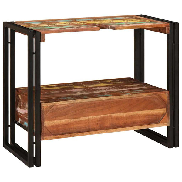 Waschtischunterschrank Mehrfarbig Massivholz