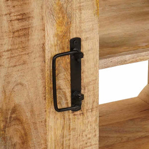 Waschbeckenunterschrank Braun Mango Massivholz