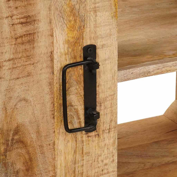 Waschbeckenunterschrank Braun Mango Massivholz