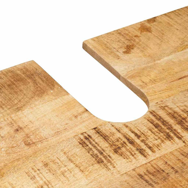 Waschbeckenunterschrank Braun Mango Massivholz