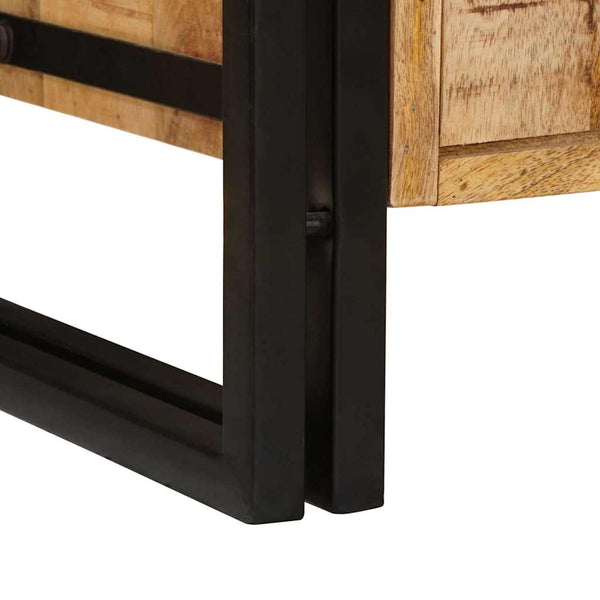 Waschbeckenunterschrank Braun Mango Massivholz