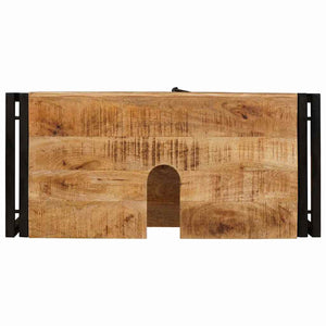 Waschbeckenunterschrank Braun Mango Massivholz
