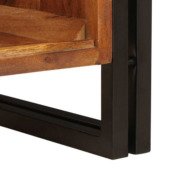 Mehrfarbiger Waschbeckenunterschrank aus Massivholz