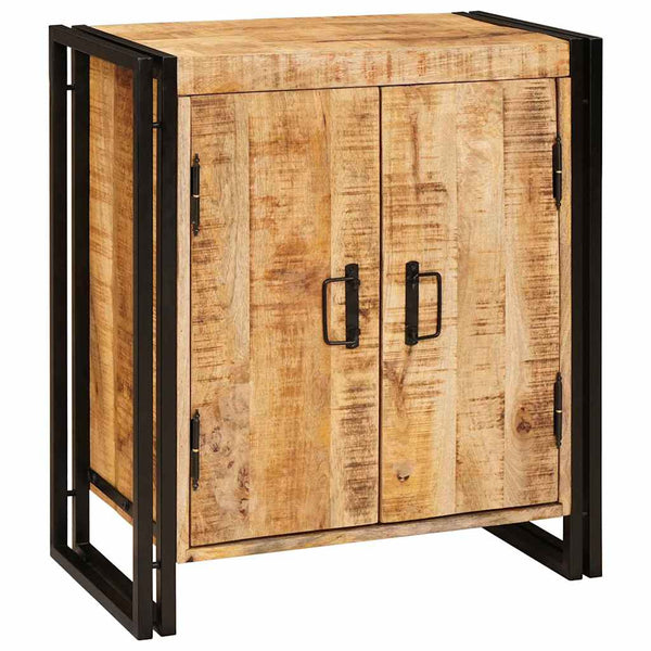 Nachttisch Braun Mango Massivholz 66x35x76 cm