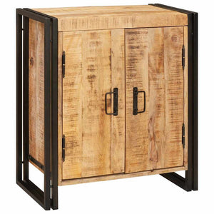 Nachttisch Braun Mango Massivholz 66x35x76 cm