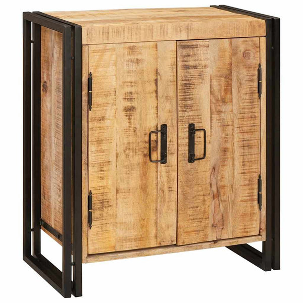 Nachttisch Braun Mango Massivholz 66x35x76 cm