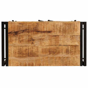 Nachttisch Braun Mango Massivholz 66x35x76 cm