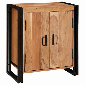 Nachttisch Braun Akazie Massivholz 66x35x76 cm