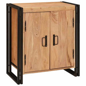 Nachttisch Braun Akazie Massivholz 66x35x76 cm