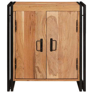 Nachttisch Braun Akazie Massivholz 66x35x76 cm