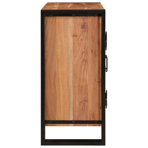 Nachttisch Braun Akazie Massivholz 66x35x76 cm