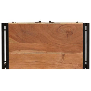 Nachttisch Braun Akazie Massivholz 66x35x76 cm