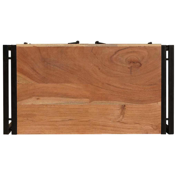 Nachttisch Braun Akazie Massivholz 66x35x76 cm