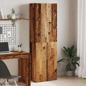Highboard Altholz-Optik 60x32x190 cm