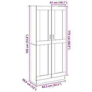 Highboard Artisan Eiche 82,5x30,5x185 cm