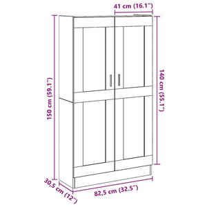 Highboard Altholz-Optik, 150 cm
