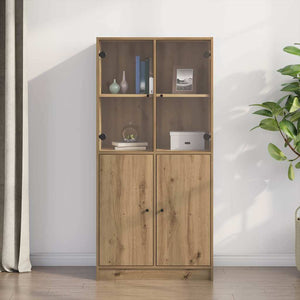 Highboard Artisan-Eiche 68x37x142 cm