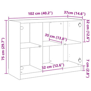 Sideboard Altholz-Optik 102 cm
