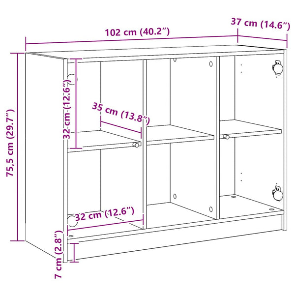 Sideboard Artisan Eiche 102 cm